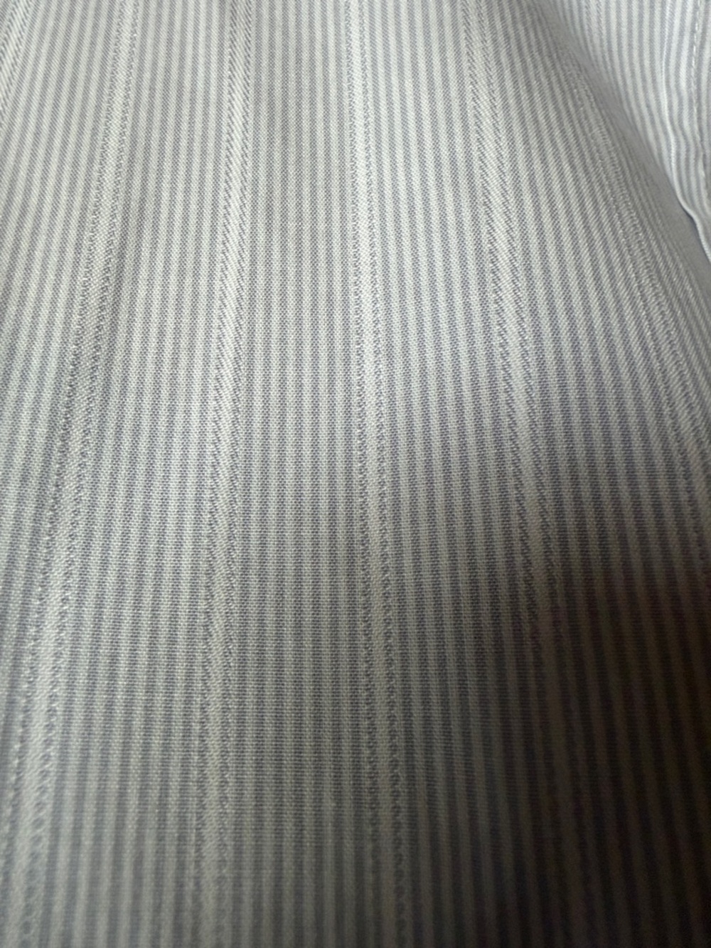 Brooks Brothers White and Light Blue Pinstripe Women's Dress Shirt - Picture 6 of 6